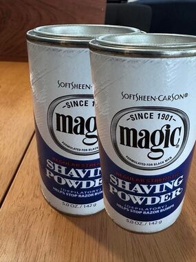 2x Softsheen Carson Magic Regular Strength Shaving Powder Blue Razor Bumps 5oz